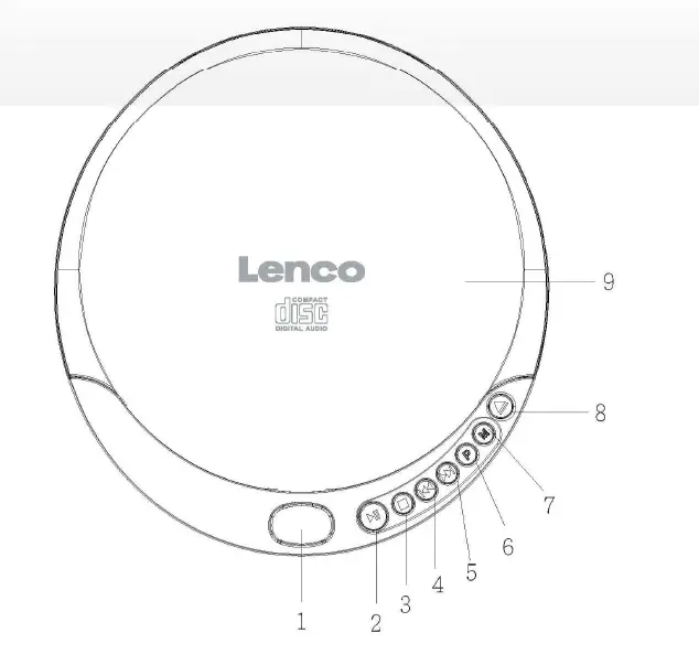 Lenco CD-010 Portable CD Player with Charge Function-1