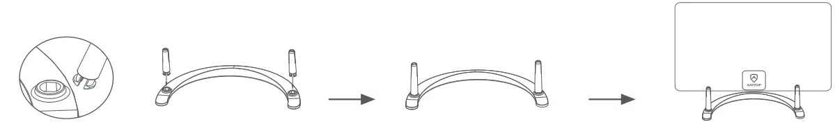 ANTOP AT 1068 Paper Thin Indoor HDTV Atenna with Smartpass Amplifier and LTE Filter - FIG 5