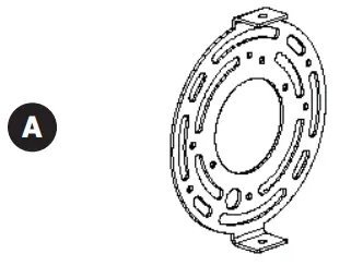 artika VAN-TROC HD2BL Tivoli LED Vanity Light - Mounting bracket