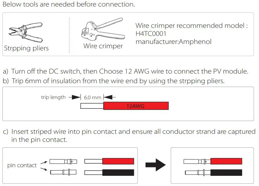 SOLAX X3 Series Solar Inverter User Manual - Connection Steps