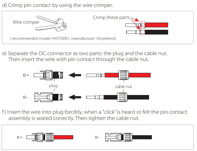 SOLAX X3 Series Solar Inverter User Manual - Connection Steps