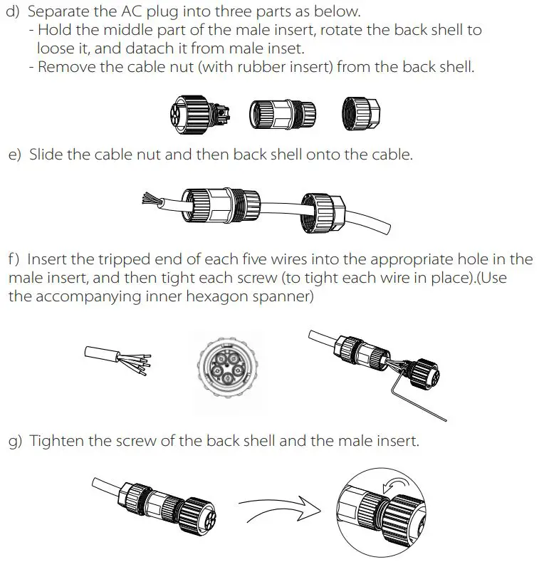 SOLAX X3 Series Solar Inverter User Manual - Connection Steps