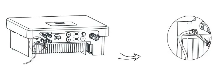 SOLAX X3 Series Solar Inverter User Manual - Earth Connection