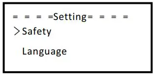 SOLAX X3 Series Solar Inverter User Manual - Setting
