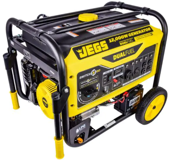 JEGS 86008 Dual Fuel Premium Generator