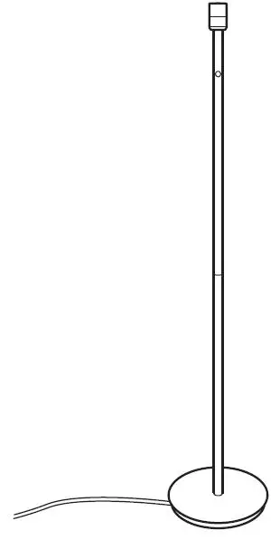 IKEA 294.309.81 SKAFTET Floor Lamp Base Arched Beige