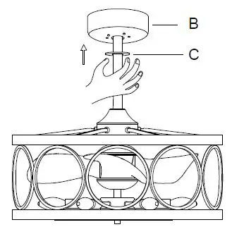 WAREHOUSE DW01W01 25 Inch Ceiling Fan-14