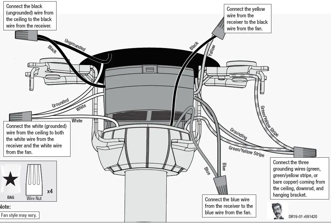Hunter 51422 Trillium Ceiling Fan-17