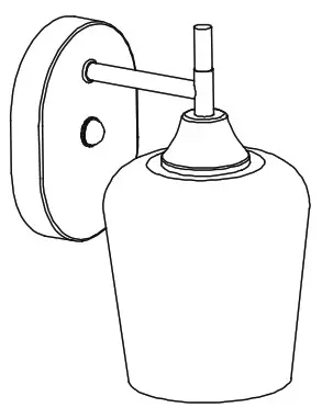 HAMPTON BAY GS W070803BN 1 Light Sconce