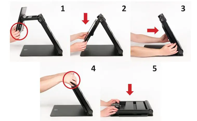 APH Jupiter Portable Magnifier - Closing the Jupiter