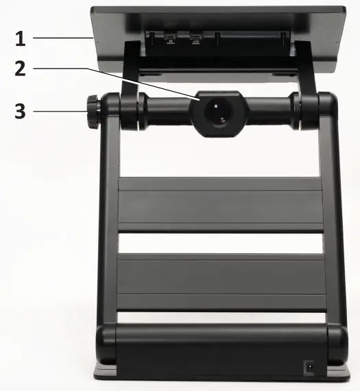 APH Jupiter Portable Magnifier - LCD screen, Camera, Camera location adjuster wheel