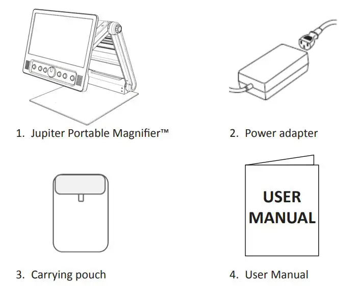 APH Jupiter Portable Magnifier - Package