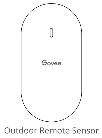 Govee B5178 Smart Indoor Outdoor Thermo Hygrometer User Manual - At a Glance
