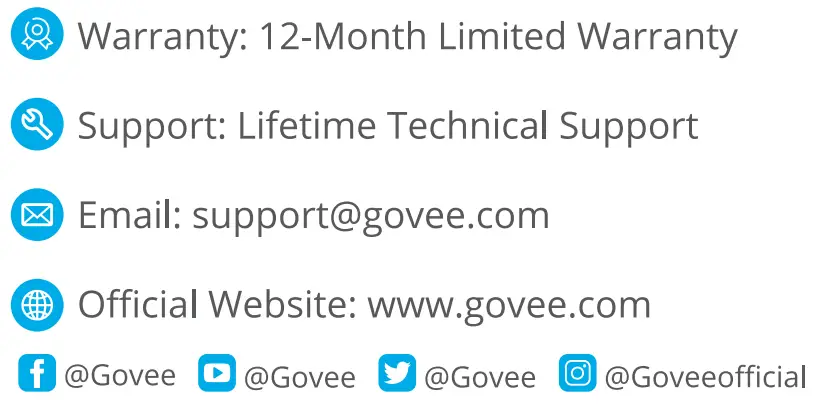 Govee B5178 Smart Indoor Outdoor Thermo Hygrometer User Manual - Customer Service