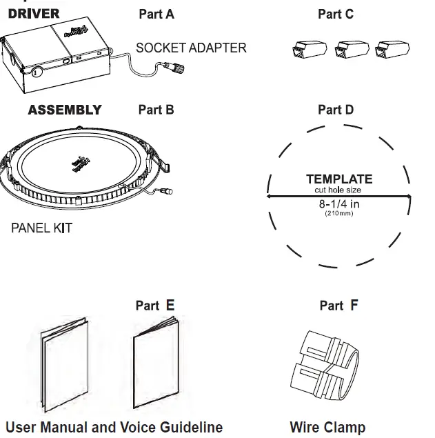 Cloudy-Bay-LJD008SMXX-4PK-8-Inch-Smart-LED-Recessed-Down-Light-2