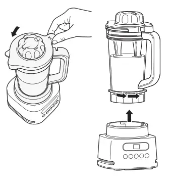 NINJA SS150 Series Twisti High Speed Blender Duo - button