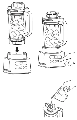 NINJA SS150 Series Twisti High Speed Blender Duo - clockwise