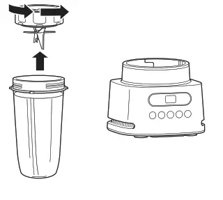 NINJA SS150 Series Twisti High Speed Blender Duo - counterclockwise.