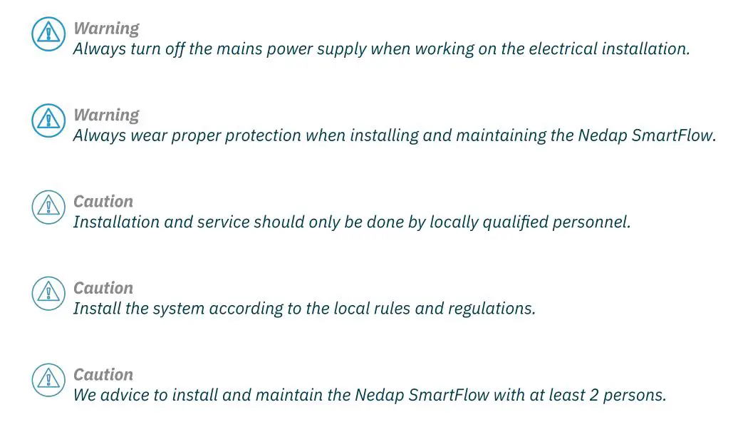 nedap VP4002 SmartFlow Float - General safety instructions