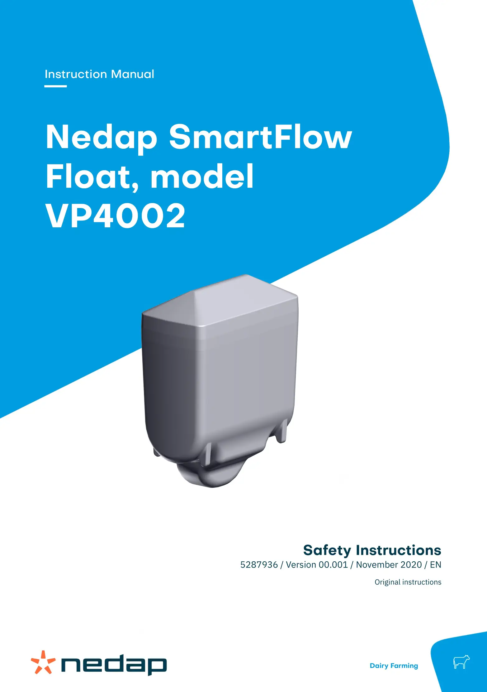 nedap VP4002 SmartFlow Float Instruction Manual