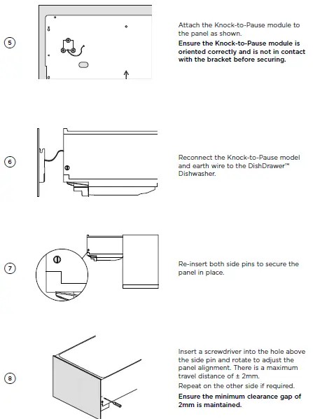FISHER - PAYKEL -DD60STX6I1- Integrated -Single- DishDrawer -Dishwasher- fig 23