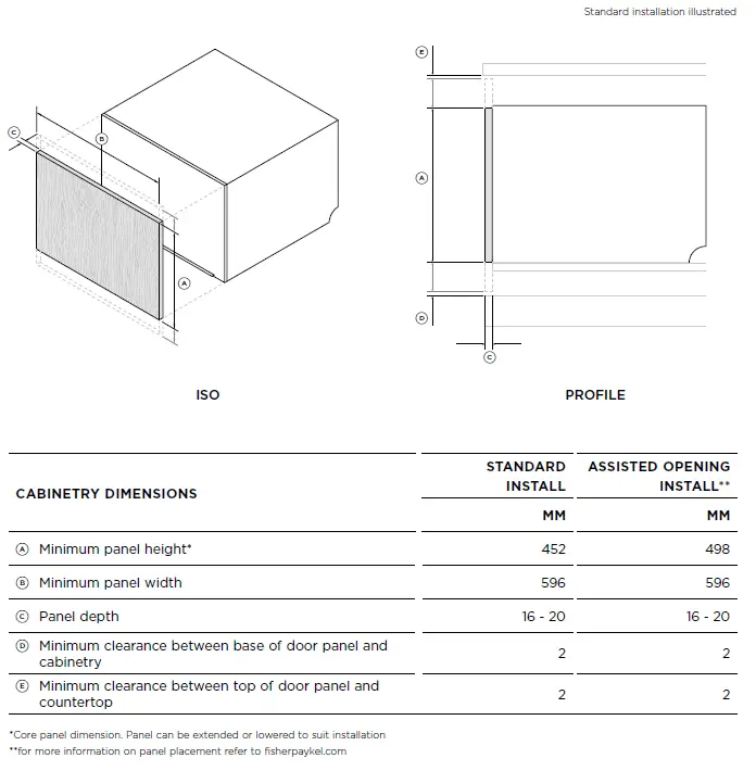 FISHER - PAYKEL -DD60STX6I1- Integrated -Single- DishDrawer -Dishwasher- fig 9