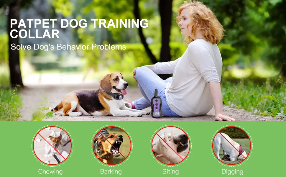 Patpet Dog Training Shock Collar Remote Instruction Manual