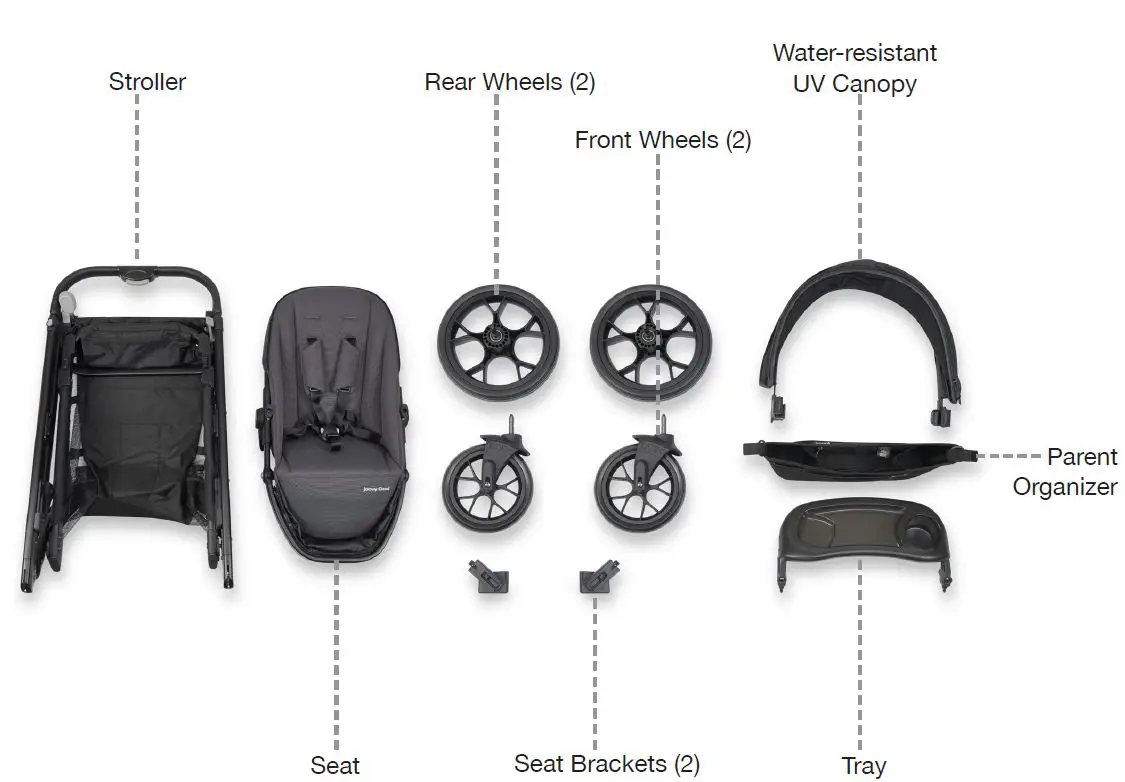 joovy Qool Single Double Triple Stroller-fig1