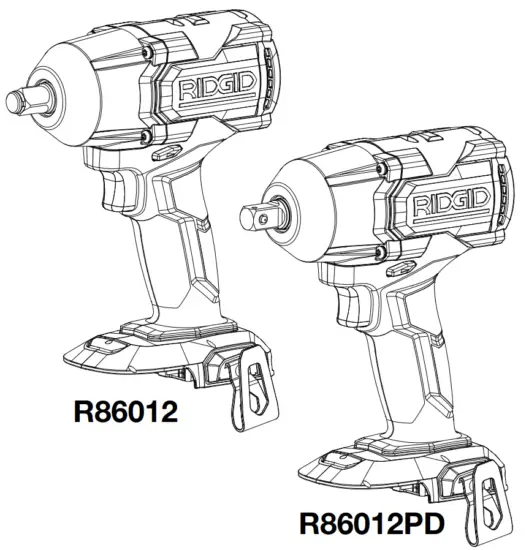 RIDGID R86012PD 1 2 Inch 18V Brushless Impact Wrench