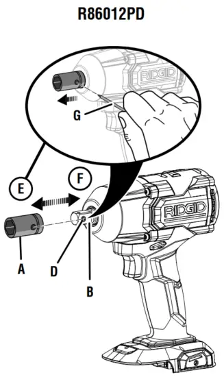 RIDGID R86012PD 1 2 Inch 18V Brushless Impact Wrench - overview10