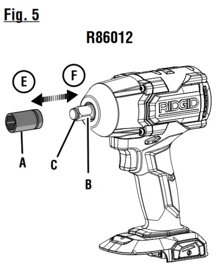 RIDGID R86012PD 1 2 Inch 18V Brushless Impact Wrench - overview7