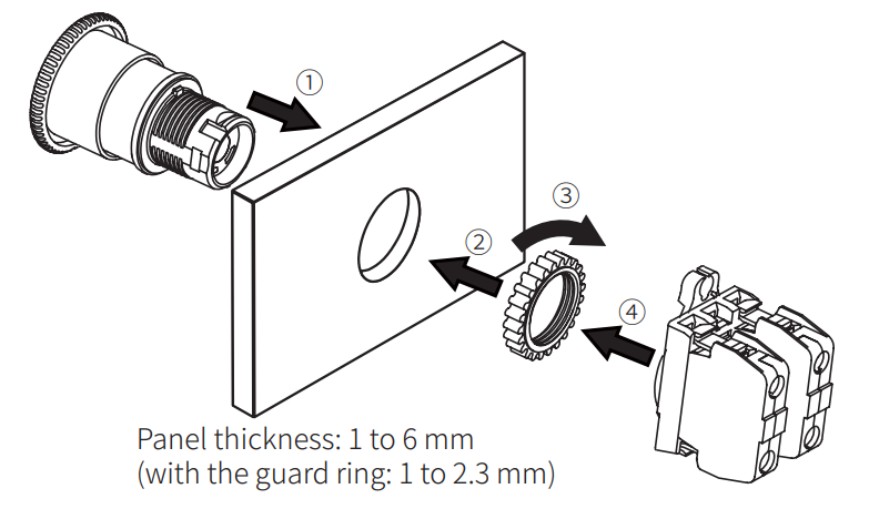 Autonics SF2ER Series 22 25 mm Round Mount Emergency Stop Switches - fig5