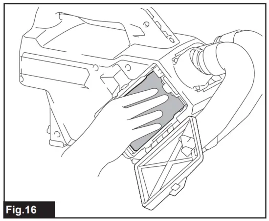 Installing the paper filter