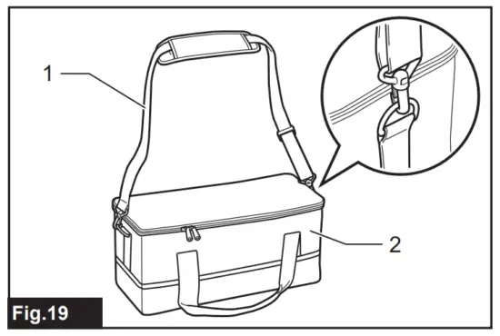 Installing the shoulder strap