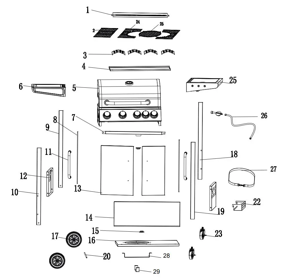 KLARSTEIN 10034710 TOMAHAWK Gas Grill Instruction Manual - INSTALLATION