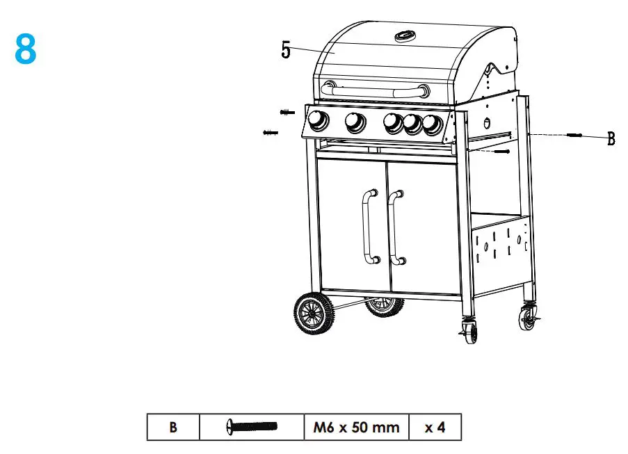 KLARSTEIN 10034710 TOMAHAWK Gas Grill Instruction Manual - INSTALLATION