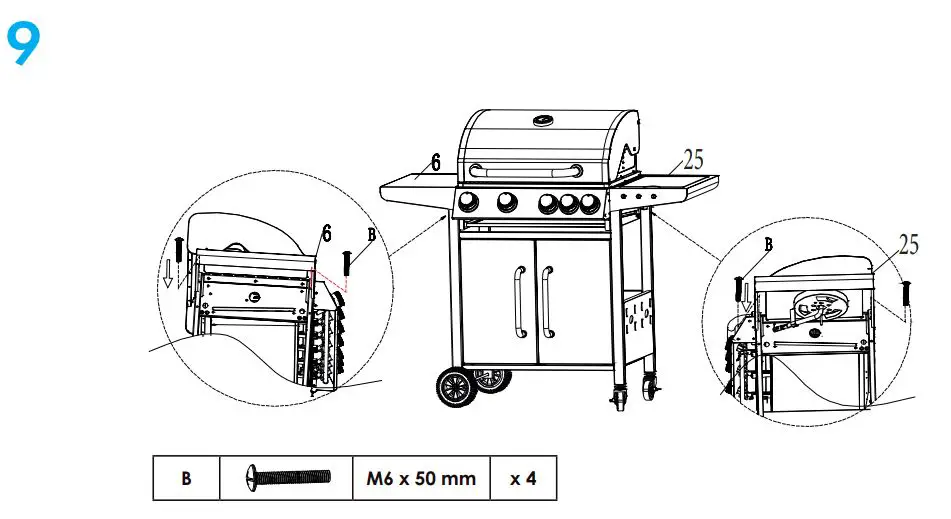 KLARSTEIN 10034710 TOMAHAWK Gas Grill Instruction Manual - INSTALLATION