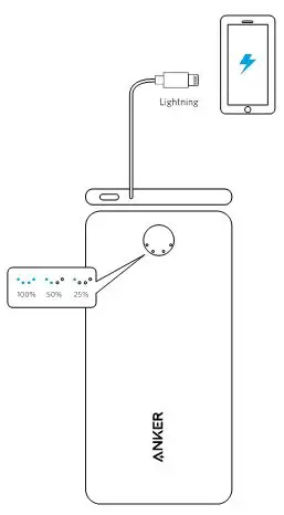 ANKER Slim 5K Built-In Lighting Connector - Charging Your Phone