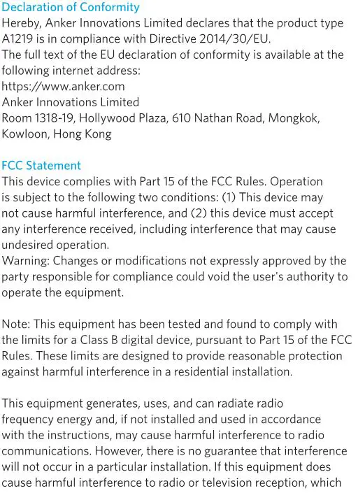 ANKER Slim 5K Built-In Lighting Connector - Notice 1