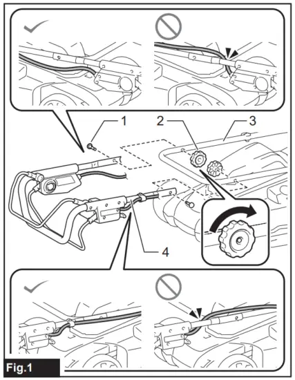 makita XML10 Cordless Lawn Mower - Fig 1