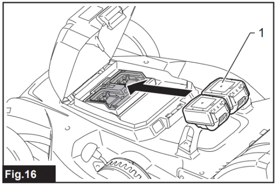 makita XML10 Cordless Lawn Mower - Fig 16