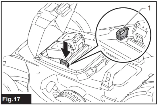 makita XML10 Cordless Lawn Mower - Fig 17