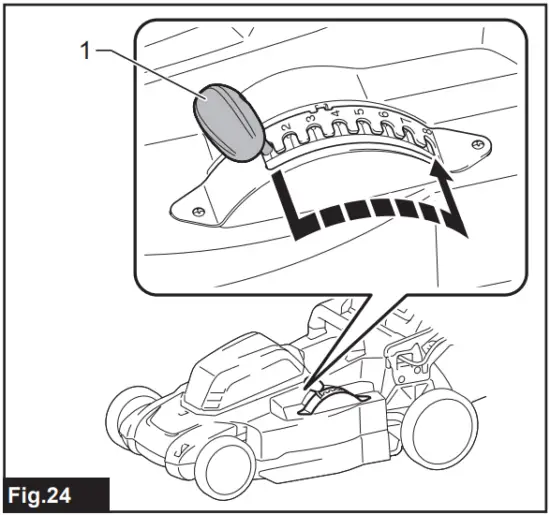 makita XML10 Cordless Lawn Mower - Fig 24