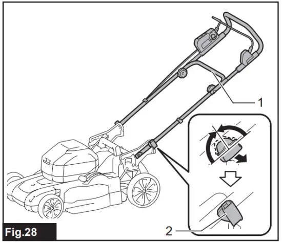 makita XML10 Cordless Lawn Mower - Fig 28