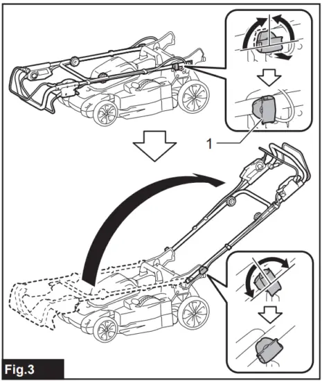 makita XML10 Cordless Lawn Mower - Fig 3
