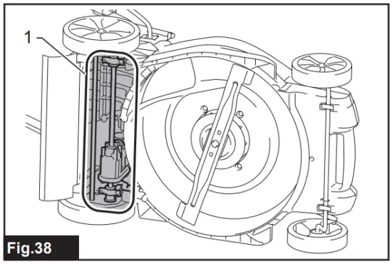 makita XML10 Cordless Lawn Mower - Fig 38