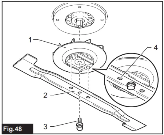 makita XML10 Cordless Lawn Mower - Fig 48