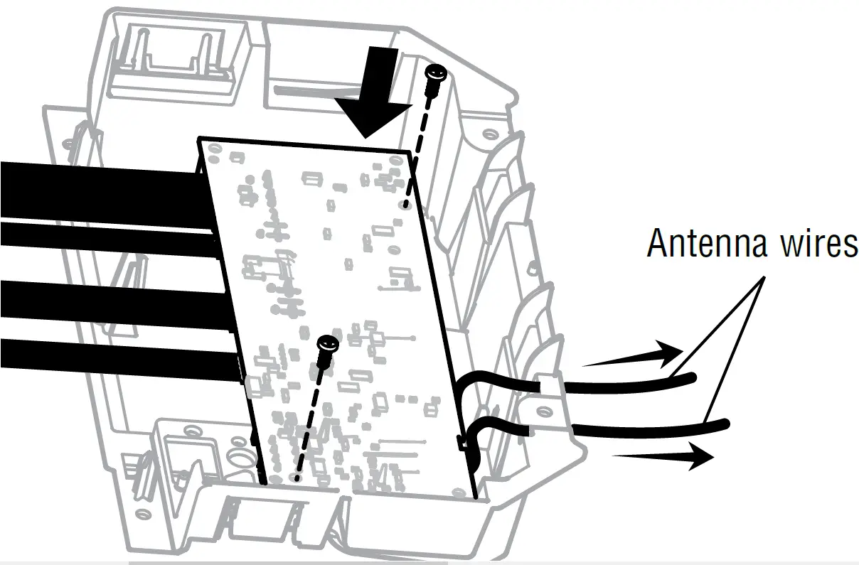 Install new receiver logic board 03