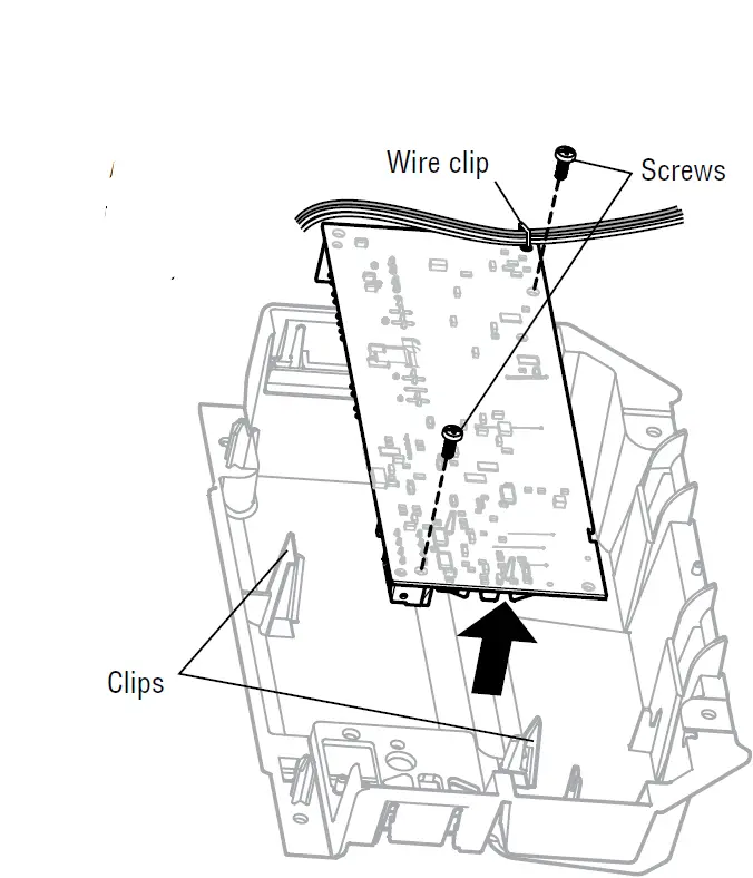 Remove the receiver logic board 03