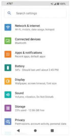 AT T 6505C Fusion Z Smartphone - abjust settings